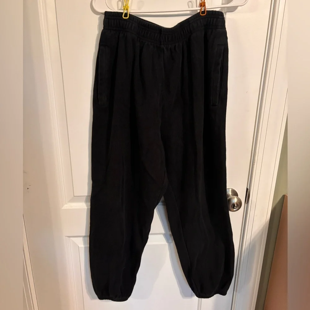 Adidas Black Sweatpant Joggers - Picture 2 of 8